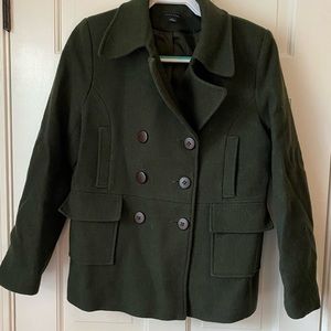 Tommy Hilfiger size 12 wool coat dark green